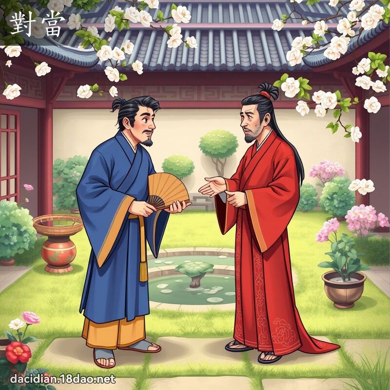 對當 - 國語大辭典配圖