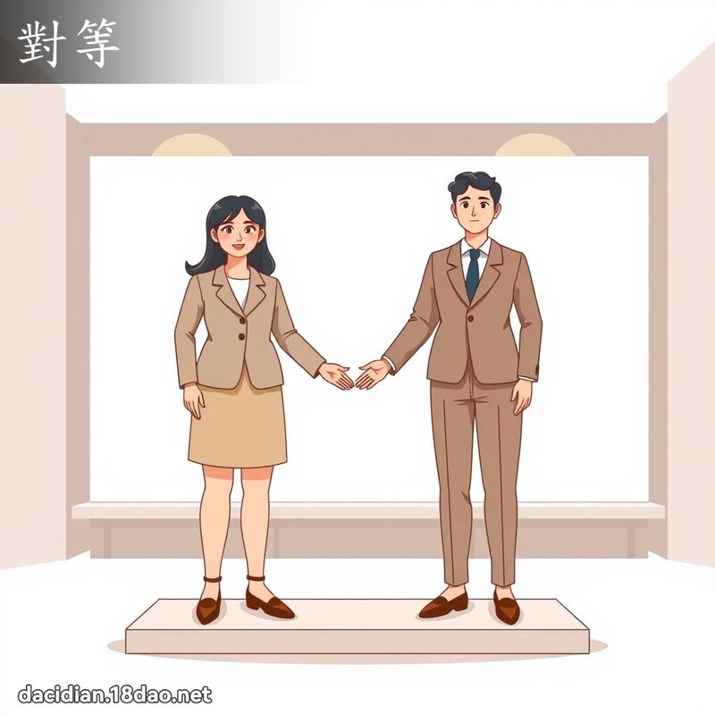 对等 - 国语大辞典配图
