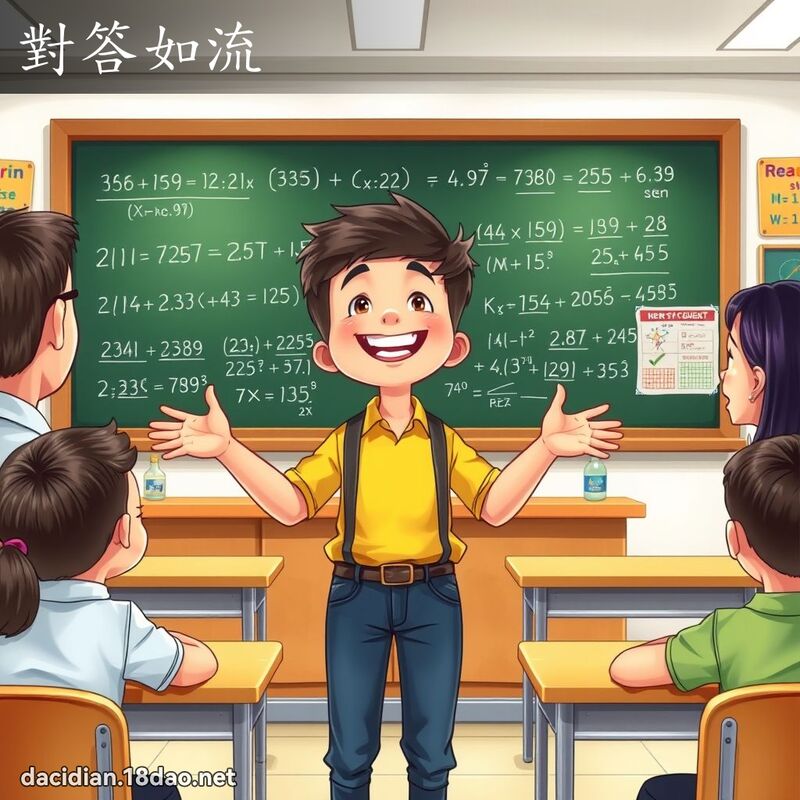 對答如流 - 國語大辭典配圖