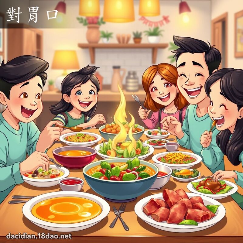 對胃口 - 國語大辭典配圖