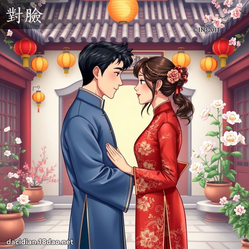 对脸 - 国语大辞典配图