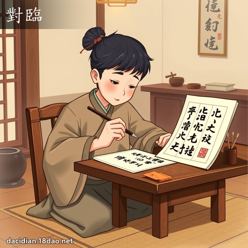 對臨 - 國語大辭典配圖