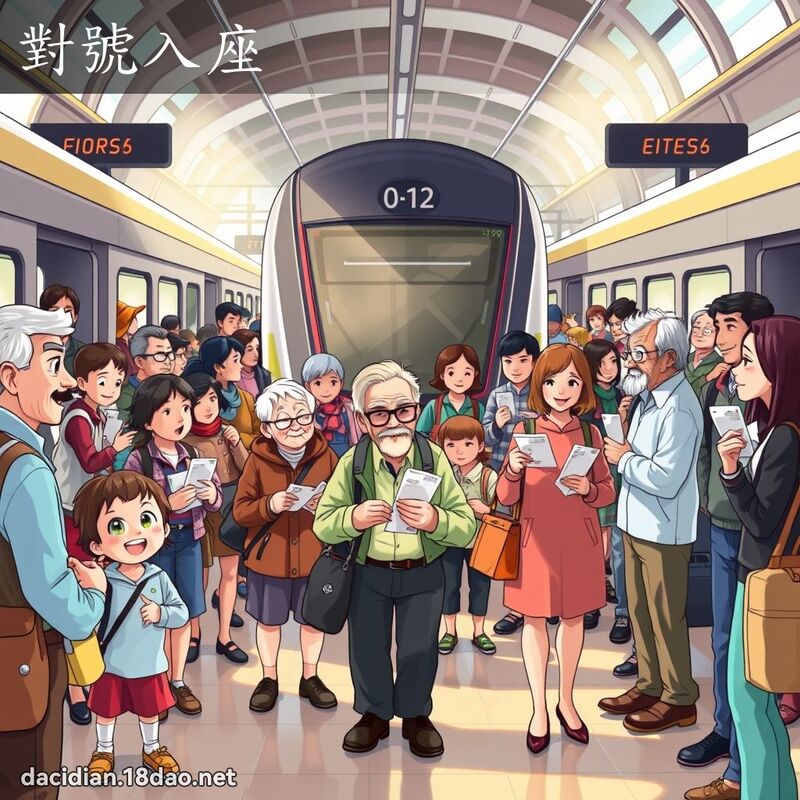 對號入座 - 國語大辭典配圖