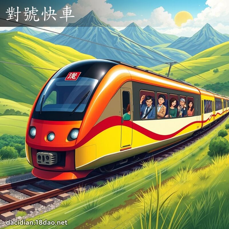 對號快車 - 國語大辭典配圖