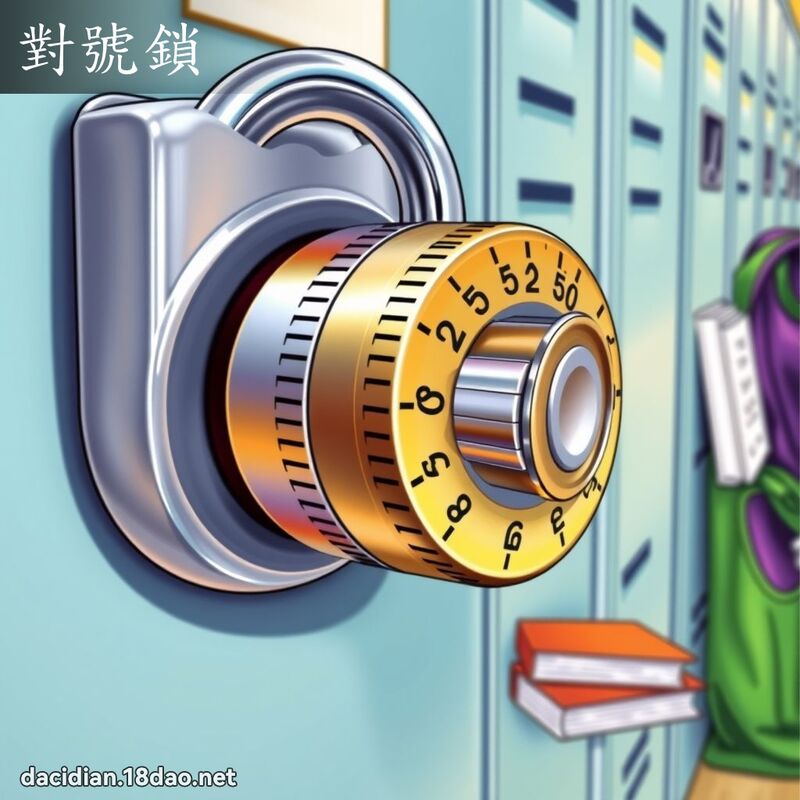 對號鎖 - 國語大辭典配圖