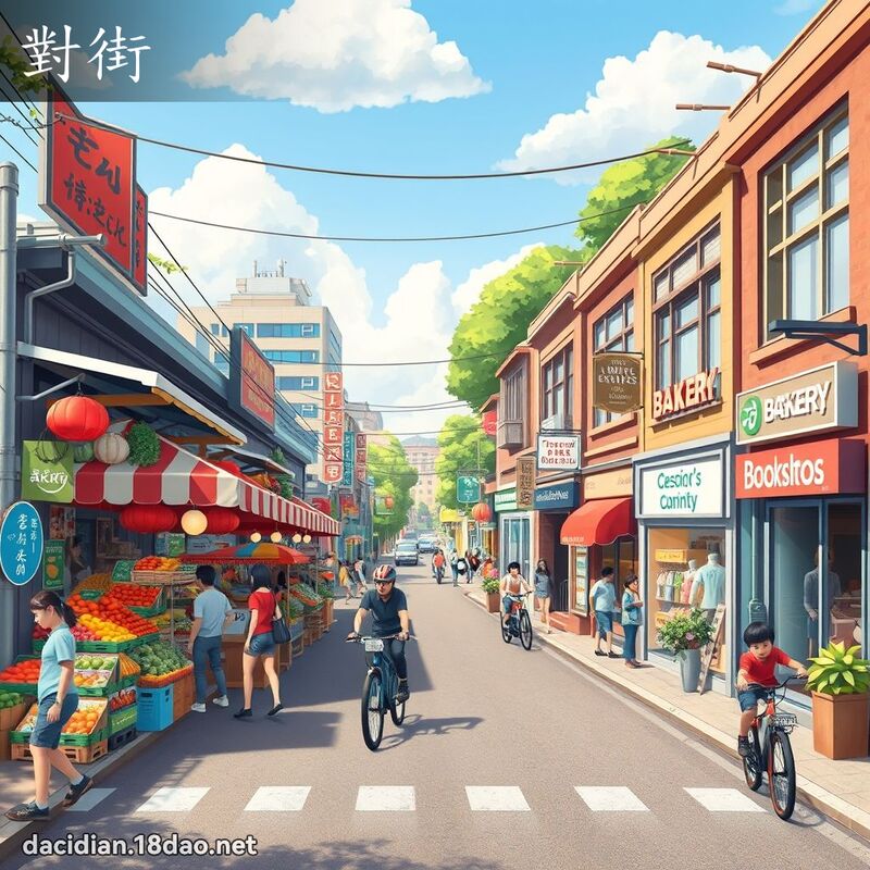 对街 - 国语大辞典配图