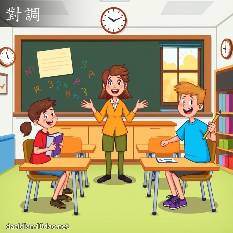 對調 - 國語大辭典配圖