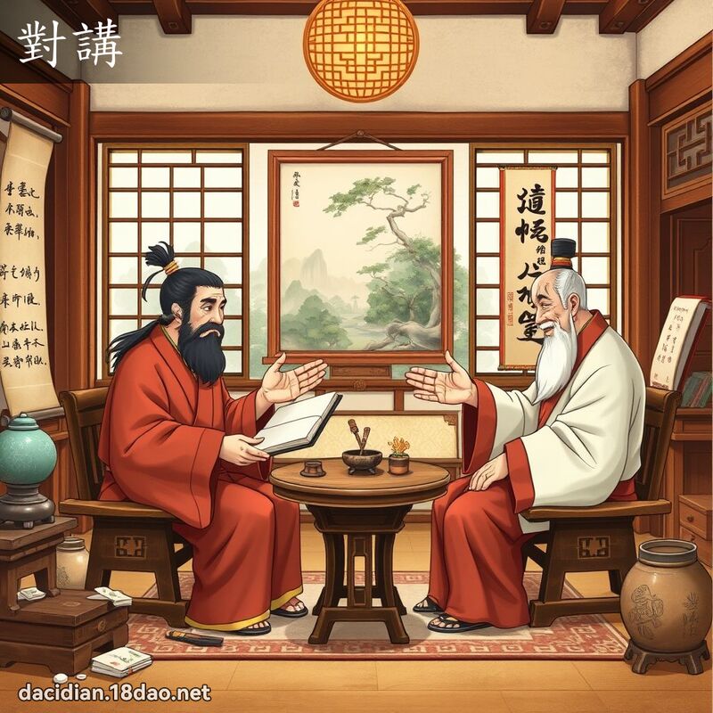對講 - 國語大辭典配圖