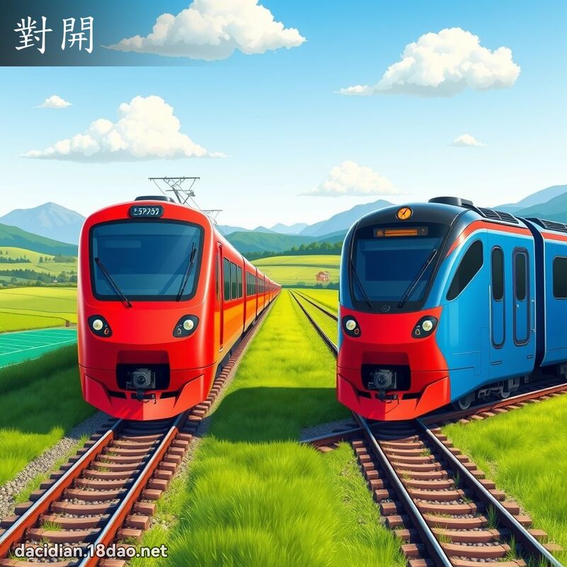 對開 - 國語大辭典配圖