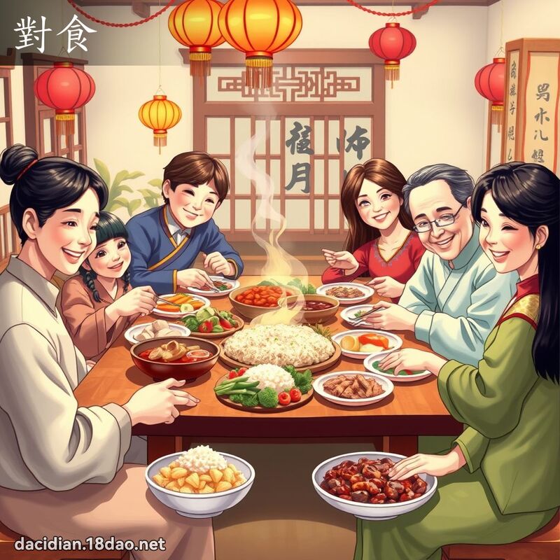 對食 - 國語大辭典配圖