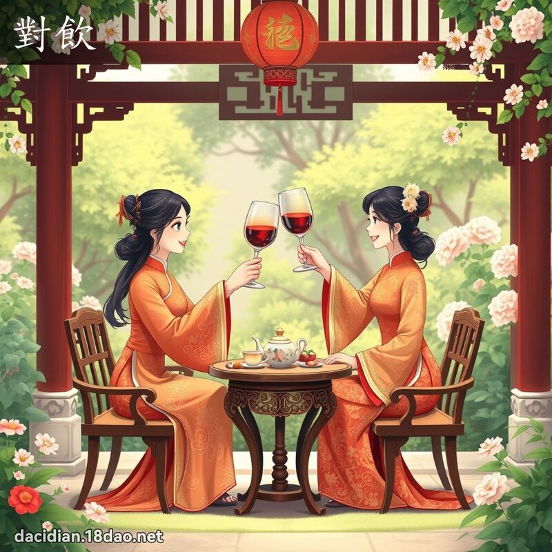 對飲 - 國語大辭典配圖