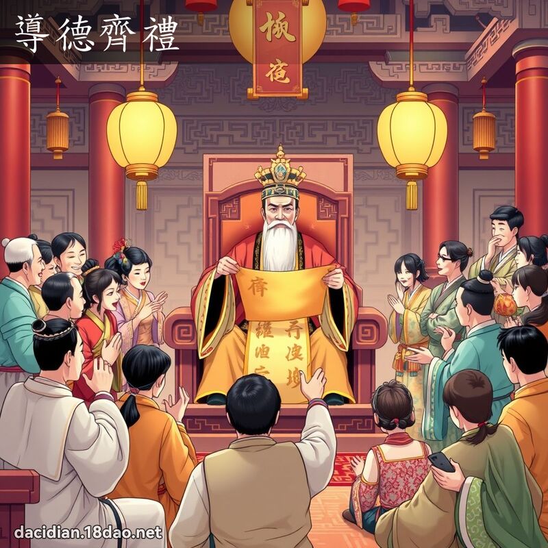 導德齊禮 - 國語大辭典配圖