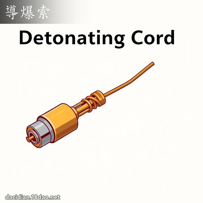 导爆索 - 国语大辞典配图