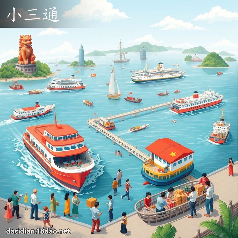 小三通 - 国语大辞典配图