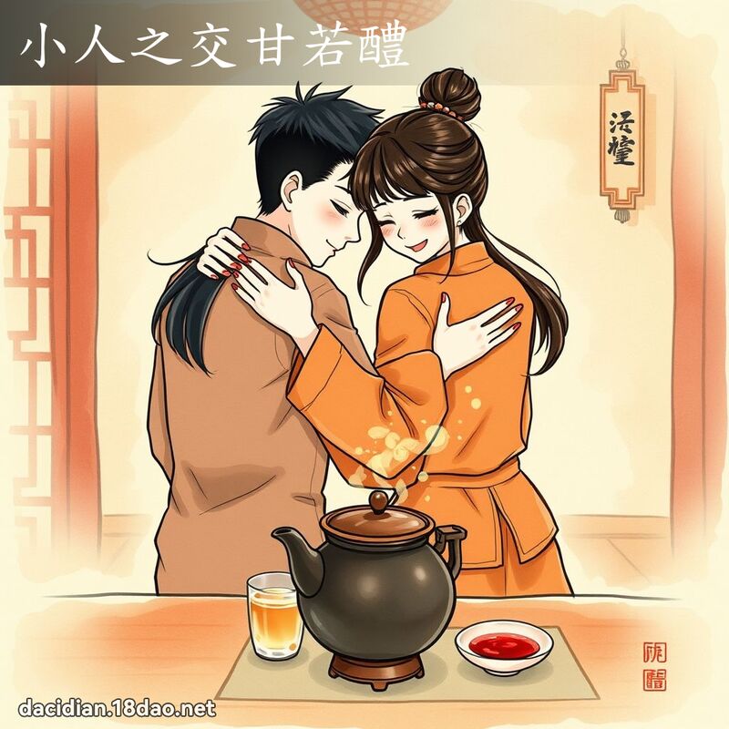 小人之交甘若醴 - 国语大辞典配图