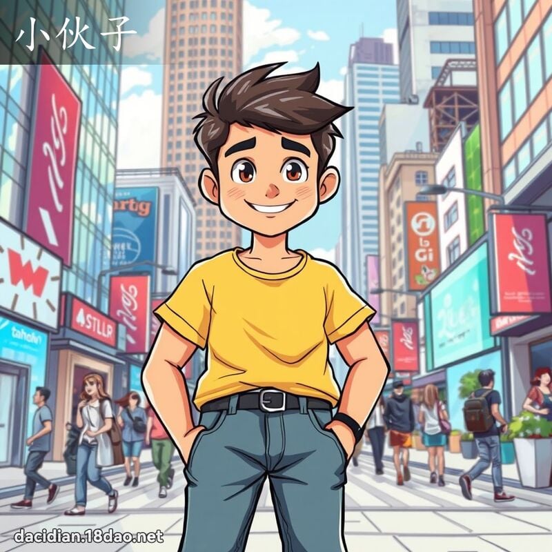 小伙子 - 國語大辭典配圖