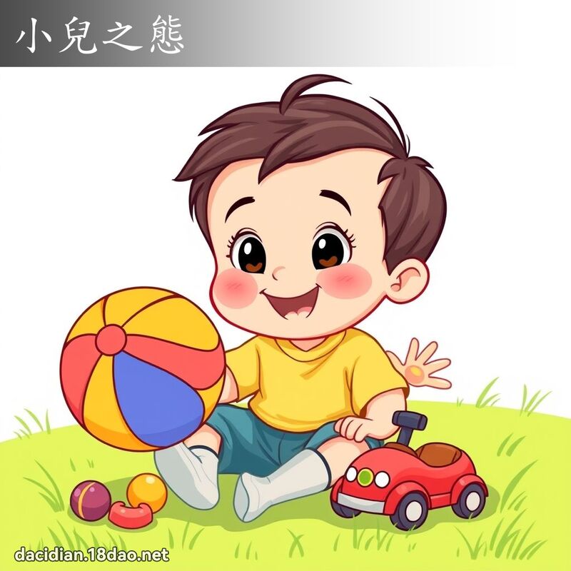 小兒之態 - 國語大辭典配圖