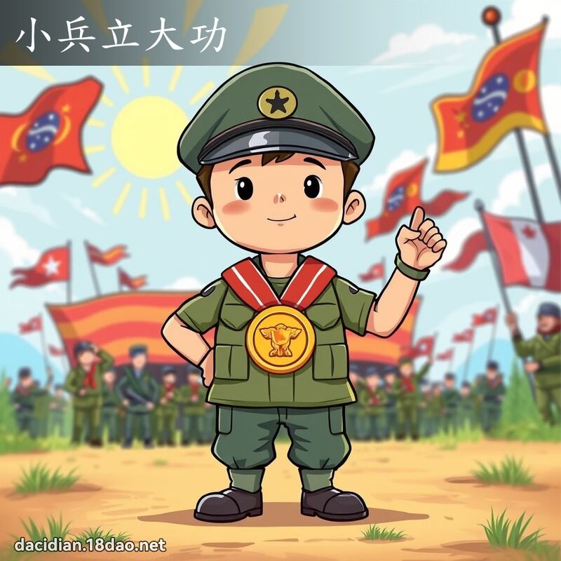 小兵立大功 - 国语大辞典配图