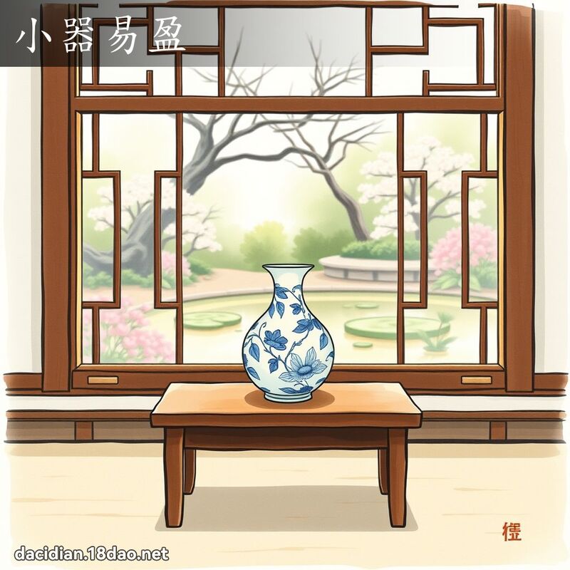 小器易盈 - 國語大辭典配圖