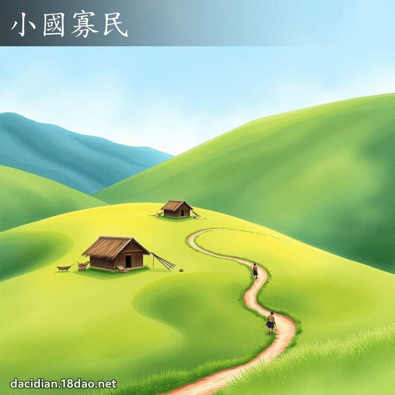 小國寡民 - 國語大辭典配圖