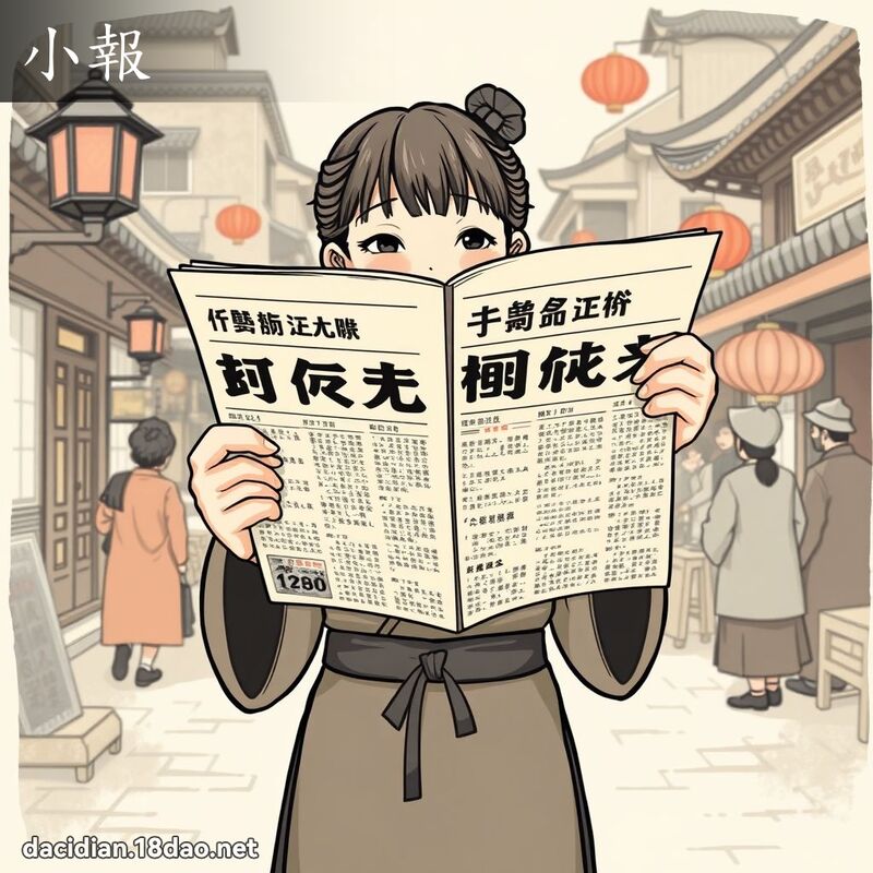 小报 - 国语大辞典配图