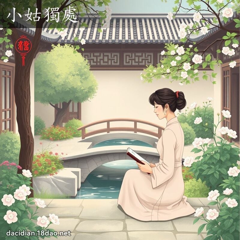 小姑獨處 - 國語大辭典配圖