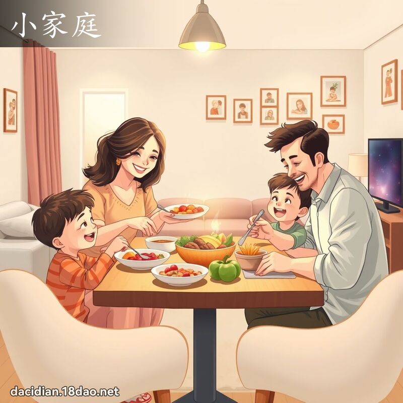 小家庭 - 國語大辭典配圖