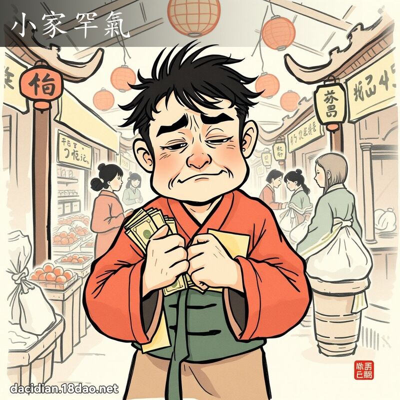 小家罕氣 - 國語大辭典配圖