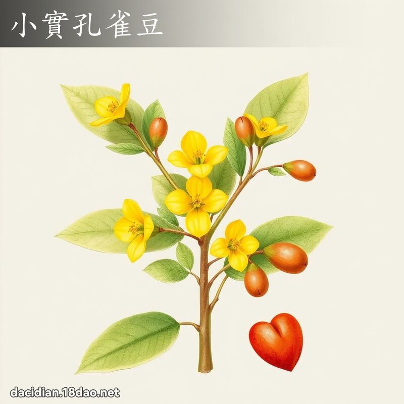 小實孔雀豆 - 國語大辭典配圖