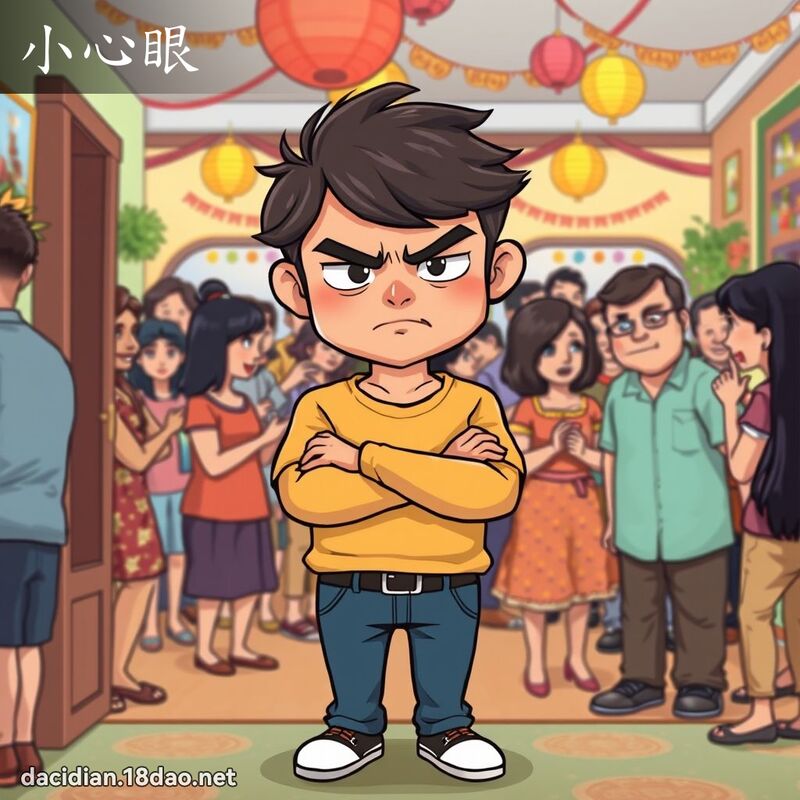 小心眼 - 国语大辞典配图