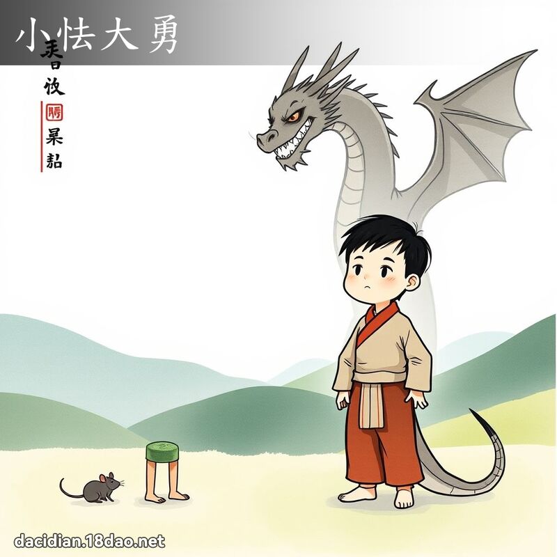 小怯大勇 - 國語大辭典配圖