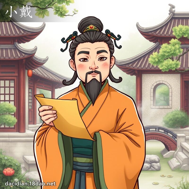 小戴 - 国语大辞典配图