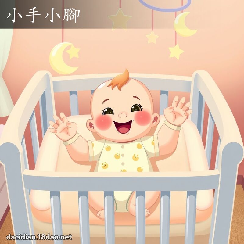 小手小腳 - 國語大辭典配圖