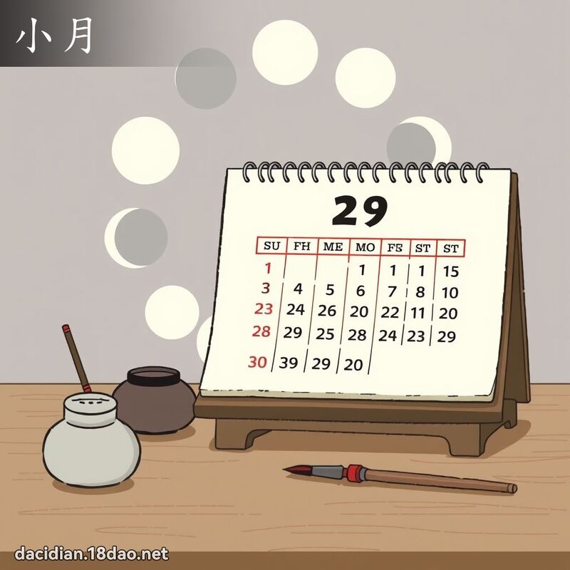词语: 小月 (多意词)