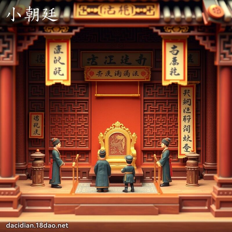小朝廷 - 国语大辞典配图