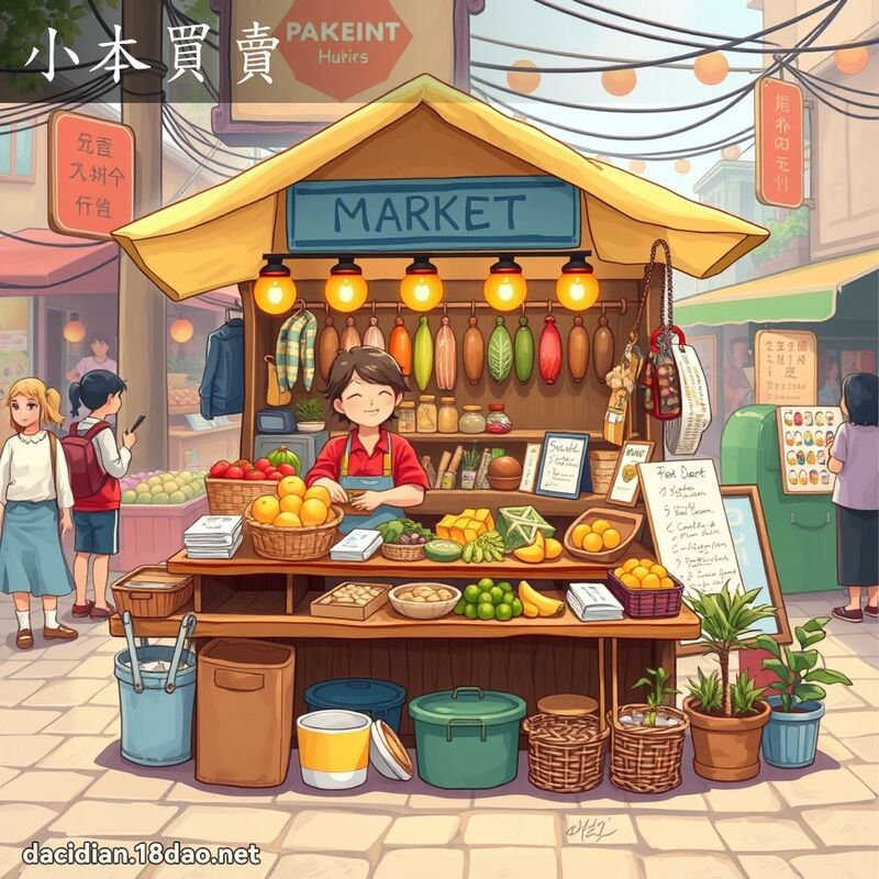 小本买卖 - 国语大辞典配图