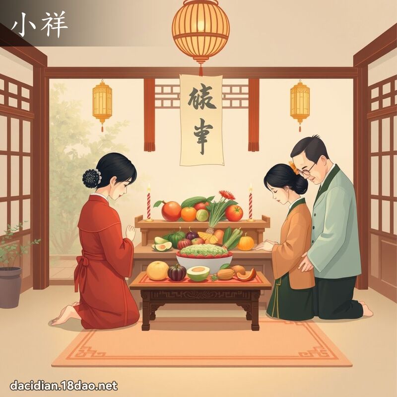 小祥 - 國語大辭典配圖