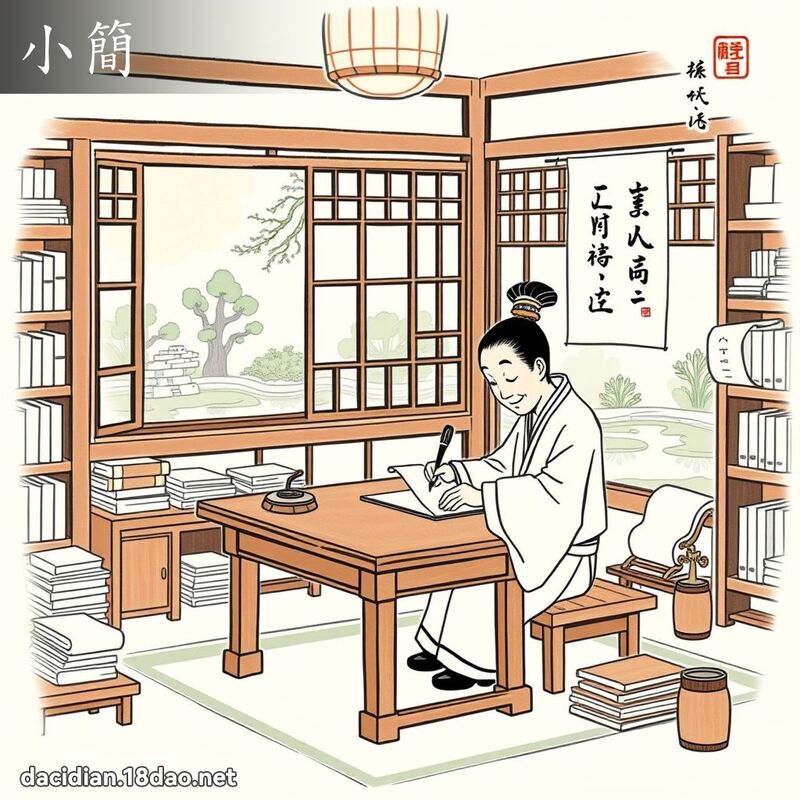小簡 - 國語大辭典配圖