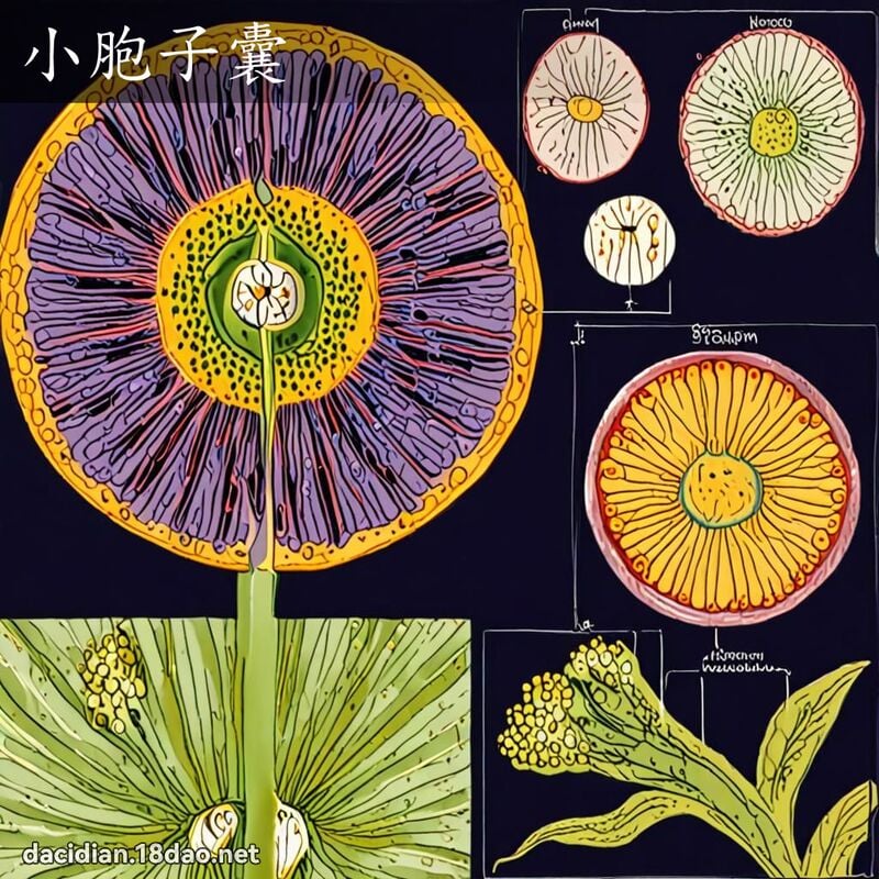 小胞子囊 - 國語大辭典配圖