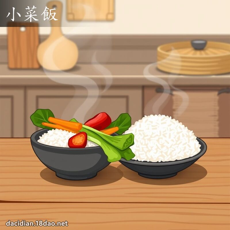 小菜飯 - 國語大辭典配圖