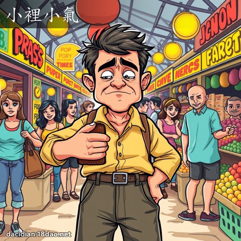 小里小气 - 国语大辞典配图