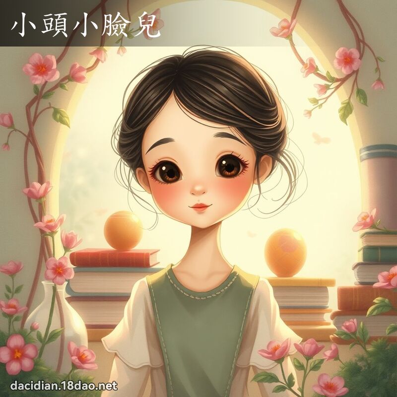小头小脸儿 - 国语大辞典配图