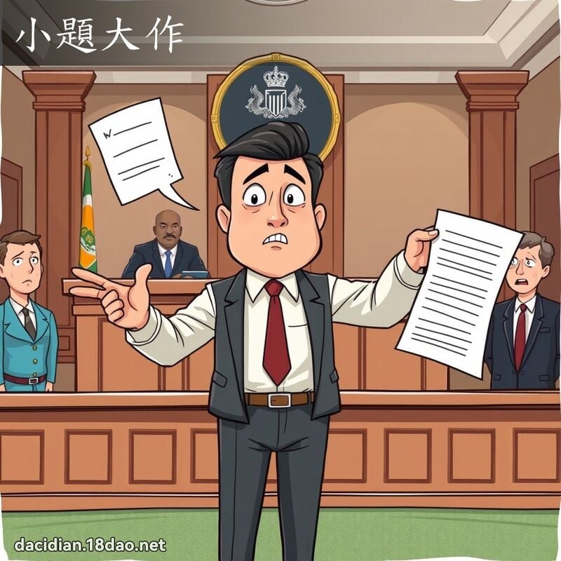 小題大作 - 國語大辭典配圖