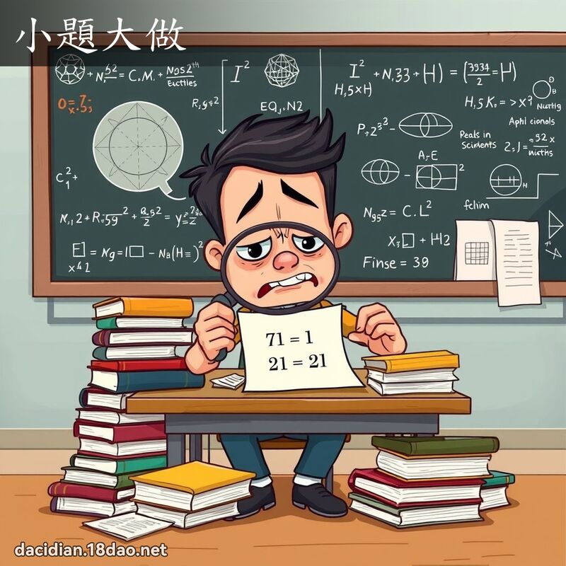 小题大做 - 国语大辞典配图