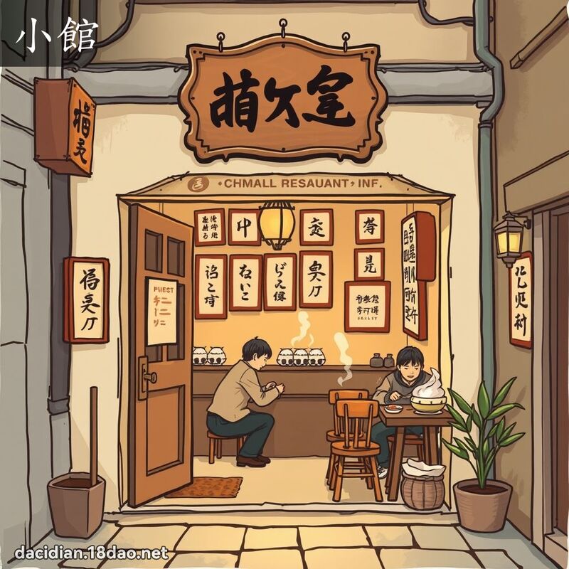 小馆 - 国语大辞典配图