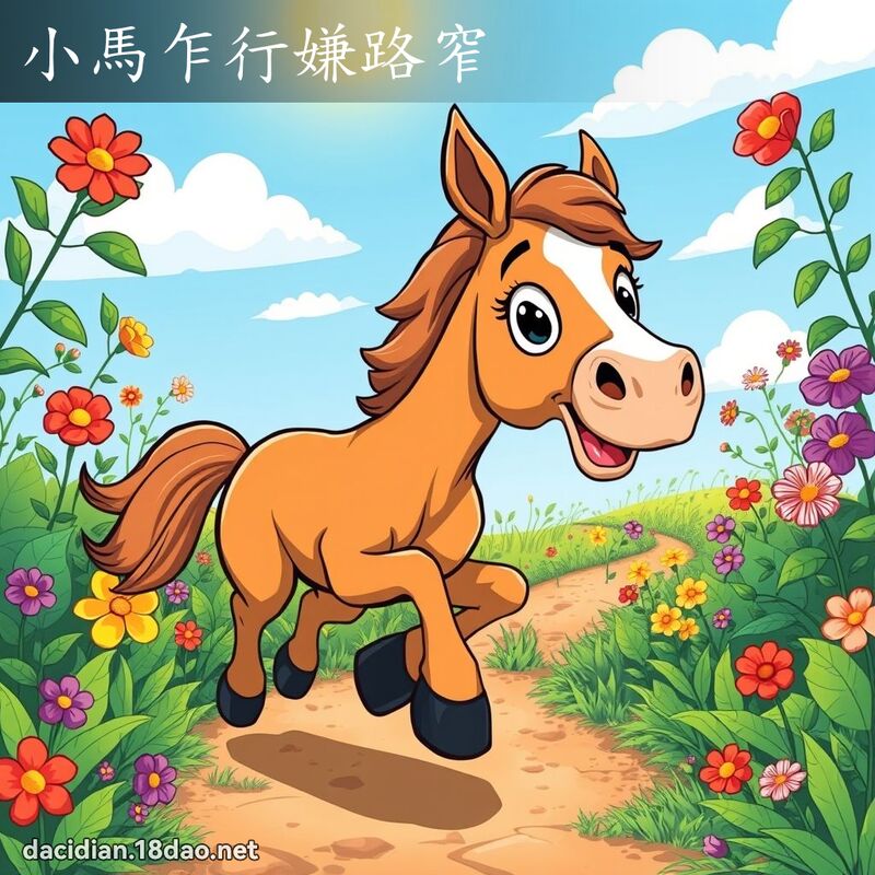 小马乍行嫌路窄 - 国语大辞典配图