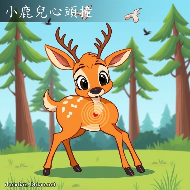 小鹿儿心头撞 - 国语大辞典配图
