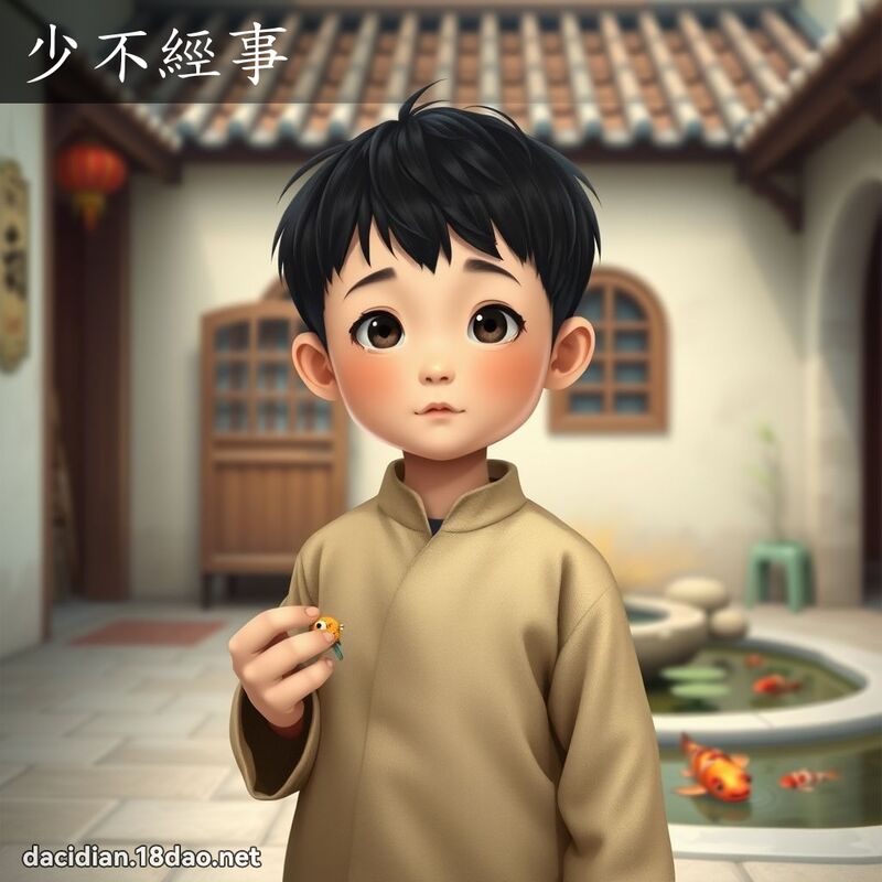 少不经事 - 国语大辞典配图