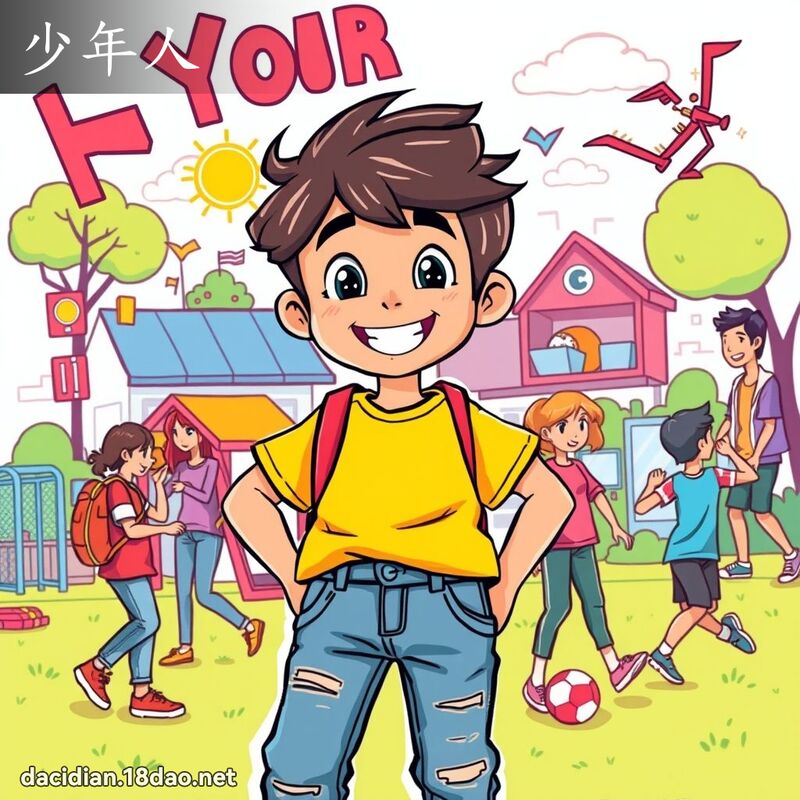 少年人 - 国语大辞典配图