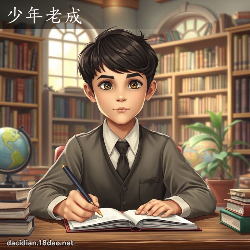 少年老成 - 国语大辞典配图